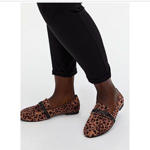 Torrid-Leopard Faux Suede Embellished Band Loafer